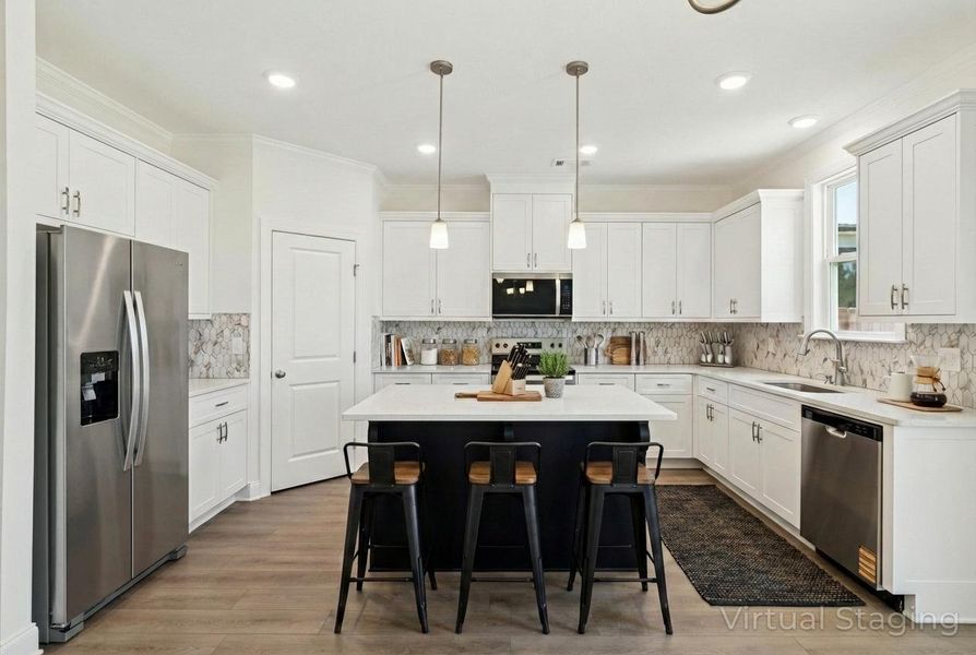 Furnished interior view inside a new home in Crawford Creek, Grovetown (Image 11). Furnished interior view inside a new home in Crawford Creek, Grovetown (Image 11).
