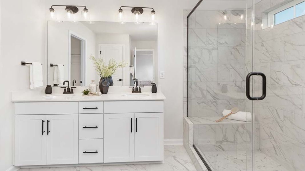 Furnished interior view inside a new home in Sylvan Creek, Denver (Image 25).
