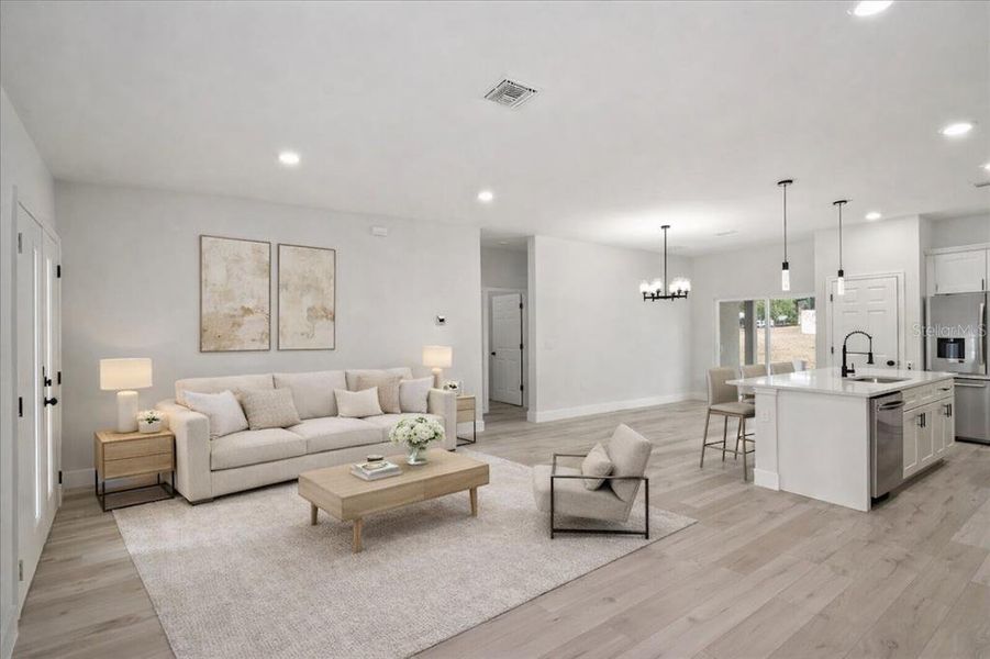 Furnished interior view inside a new home in , Citrus Springs (Image 6).