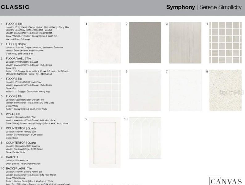 Sample of building materials used in homes in Esplanade at Wellen Park, Englewood (Image 25).