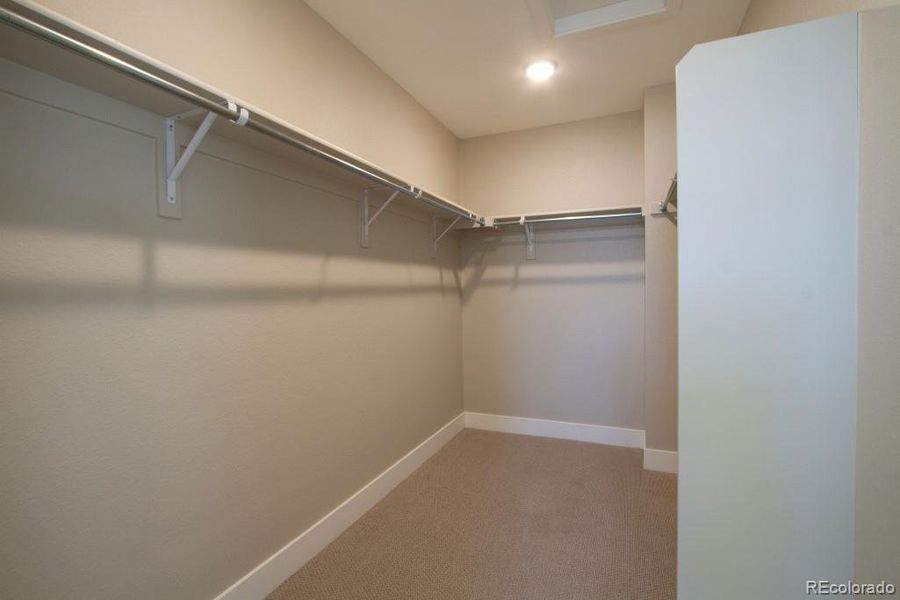 WALK-IN CLOSET IN PRIMARY BEDROOM