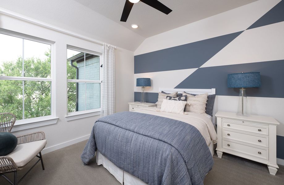 Representative furnished interior of a home built from the Logan by Tri Pointe Homes in Painted Tree, McKinney (Image 11).