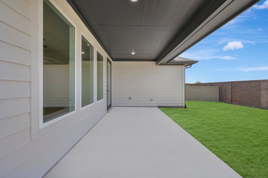 Exterior details and patio area of a home in Landmark, Denton (Image 19). Exterior details and patio area of a home in Landmark, Denton (Image 19).