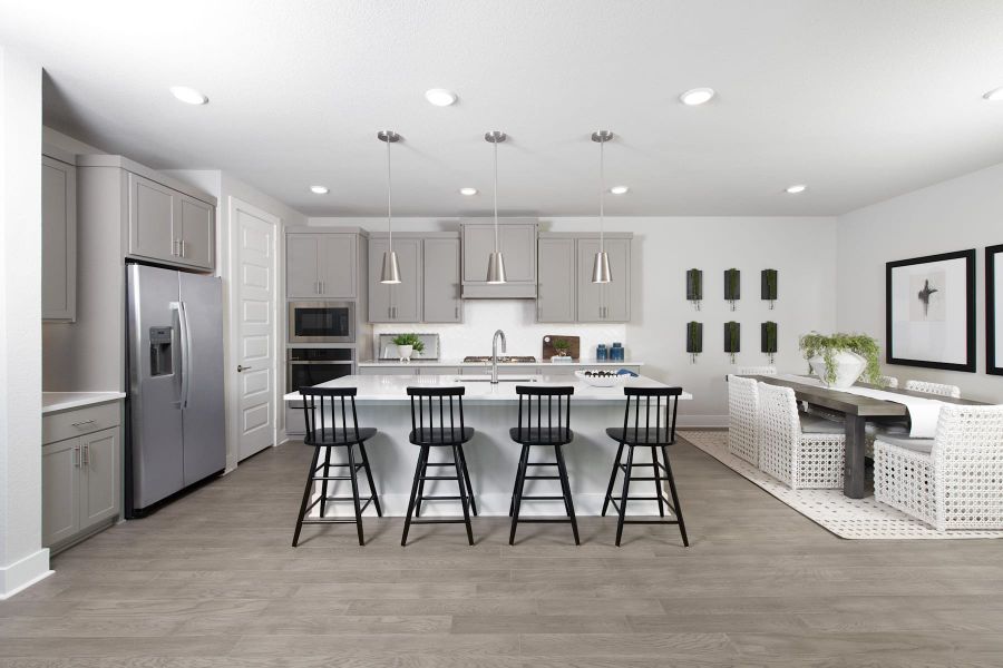 Representative furnished interior of a home built from the Poppy by Tri Pointe Homes in The Retreat at Harvest, Argyle (Image 8).