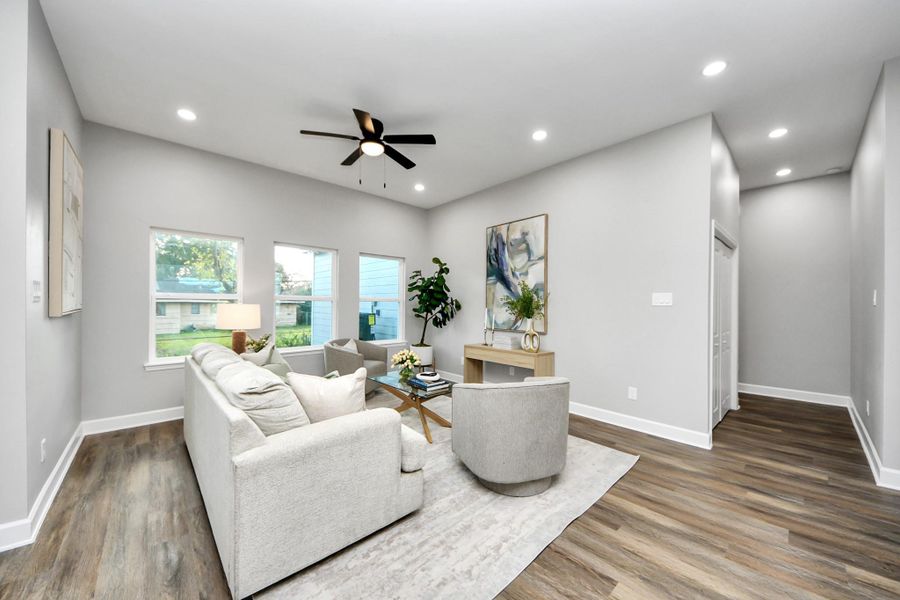 Furnished interior view inside a new home in , Houston (Image 19).
