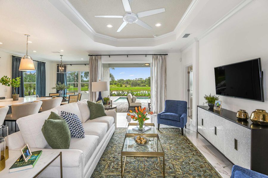 Furnished interior view inside a new home in Windward, Lakewood Ranch (Image 6).
