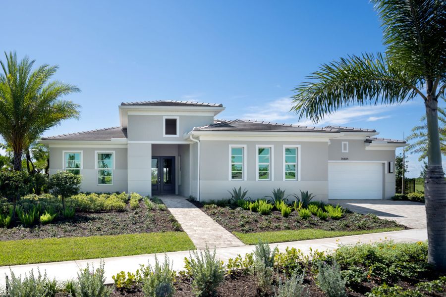Representative exterior photo of a completed home built from the Encore by Mattamy Homes in Tradition, Port St. Lucie, FL (Image 21).