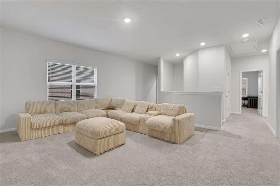 Furnished interior view inside a new home in Graystone Village, Grayson (Image 7). Furnished interior view inside a new home in Graystone Village, Grayson (Image 7).