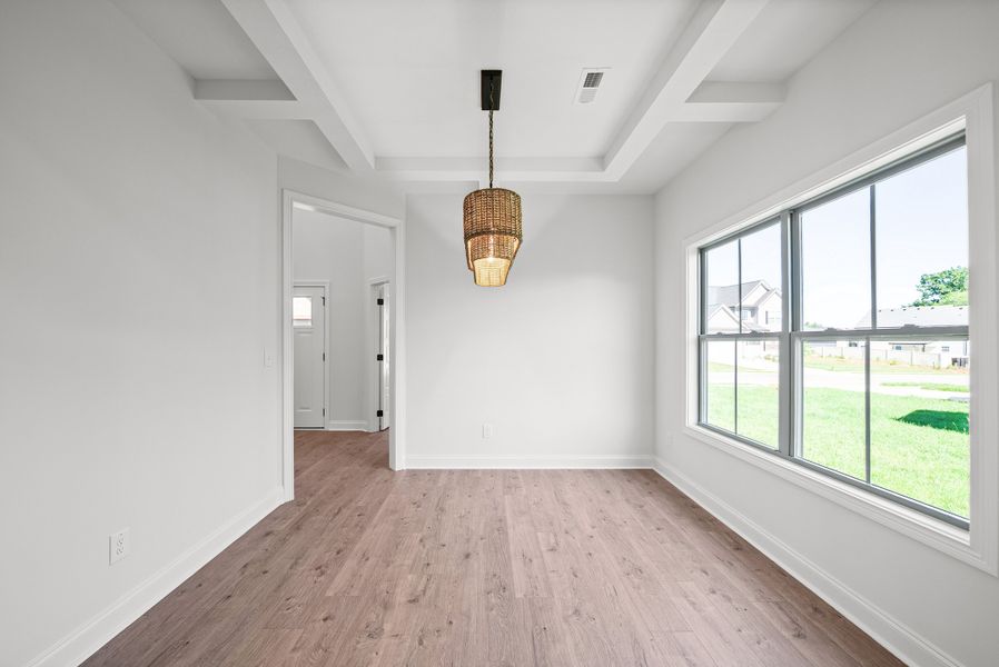 Representative unfurnished interior of a home built from the Aberdeen by Rockwood Homes in Cherry Fields, Clarksville (Image 18). Representative unfurnished interior of a home built from the Aberdeen by Rockwood Homes in Cherry Fields, Clarksville (Image 18).