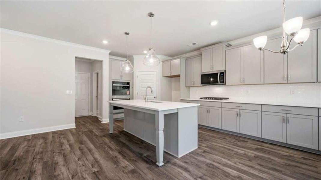 Furnished interior view inside a new home in Heritage Pointe, Senoia (Image 6).