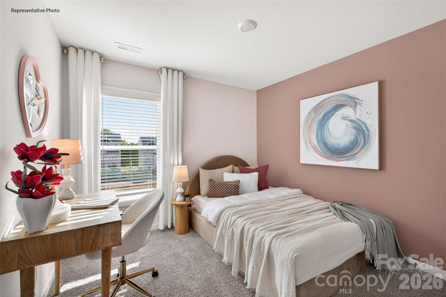 Furnished interior view inside a new home in The Townes at Lake Norman, Mooresville (Image 20).