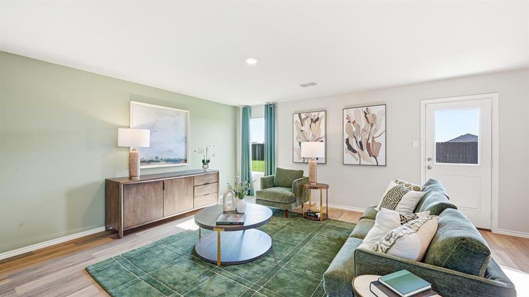 Furnished interior view inside a new home in Hickory Grove, Krum (Image 12).