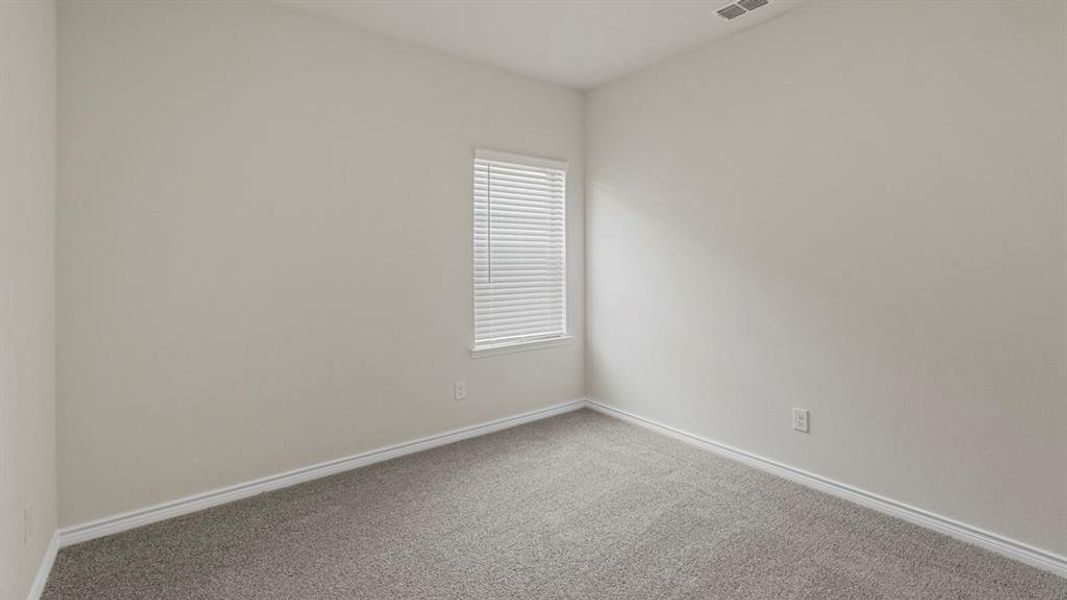 Carpeted spare room with baseboards Carpeted spare room with baseboards