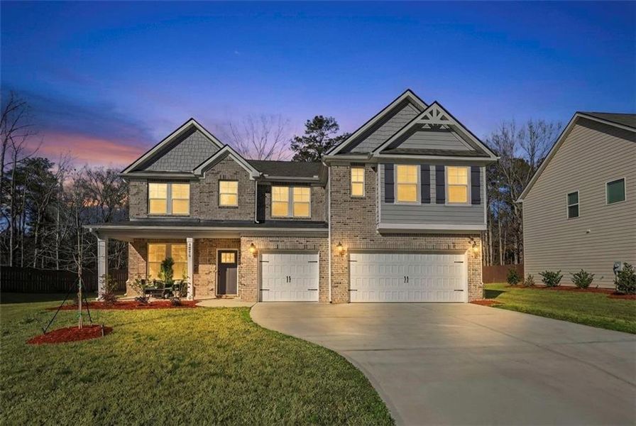 Front exterior of a new home in , Atlanta, GA, highlighting curb appeal (Image 2). Front exterior of a new home in , Atlanta, GA, highlighting curb appeal (Image 2).