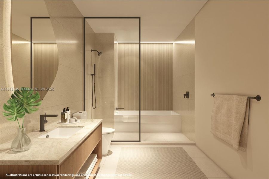 Furnished interior view inside a new home in , Hollywood (Image 4).