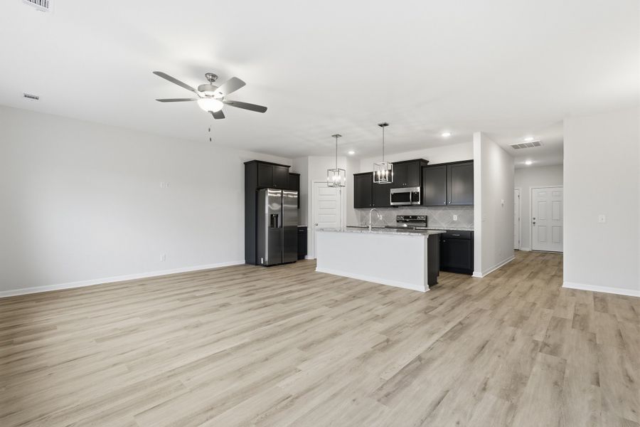 Representative unfurnished interior of a home built from the The Powell by RTS Homes in Doctor's Creek, Ludowici (Image 16). Representative unfurnished interior of a home built from the The Powell by RTS Homes in Doctor's Creek, Ludowici (Image 16).