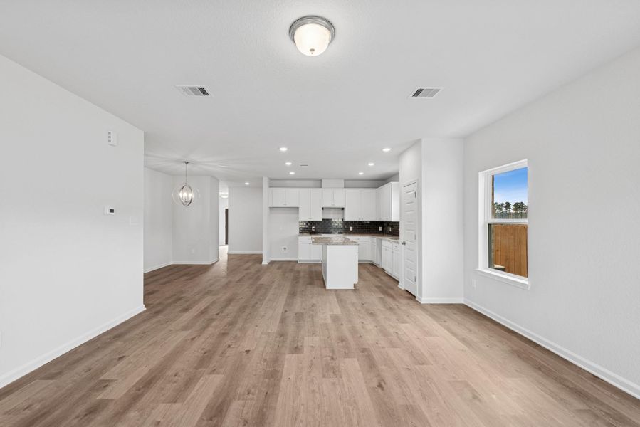 The Pearson- Family Room into Kitchen The Pearson- Family Room into Kitchen