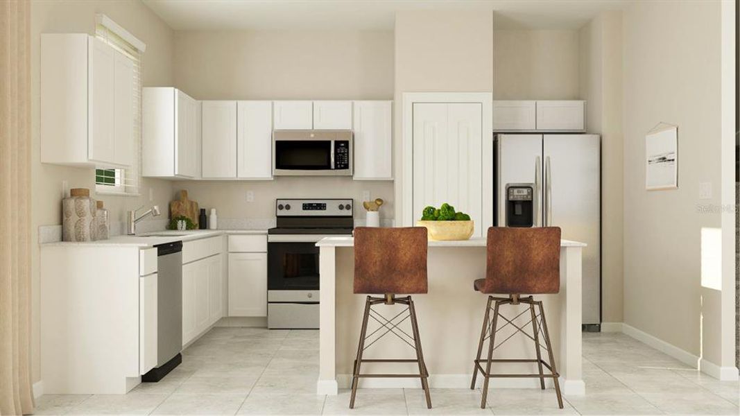 Furnished interior view inside a new home in , Clermont (Image 6).