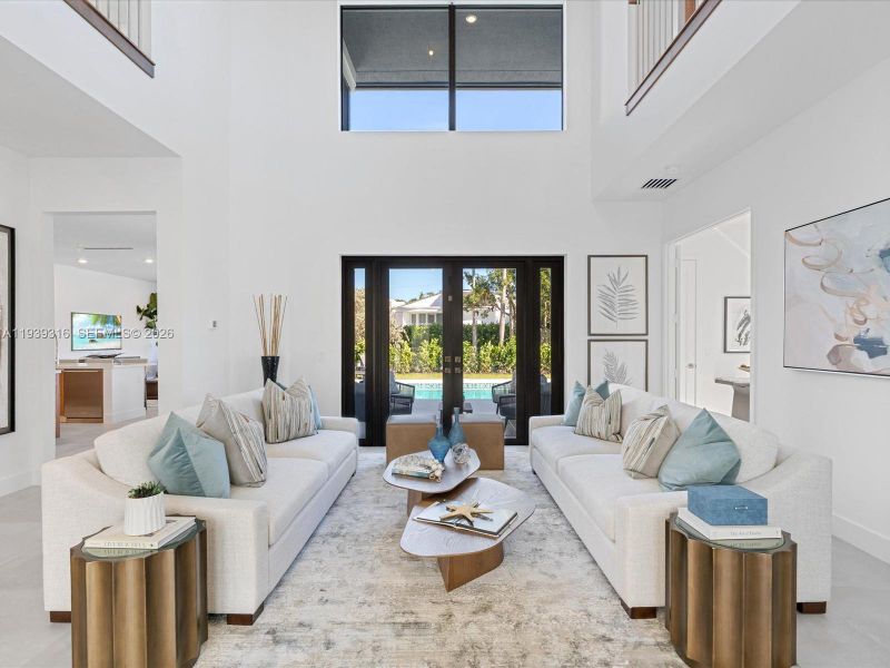 Furnished interior view inside a new home in , Miami (Image 15).