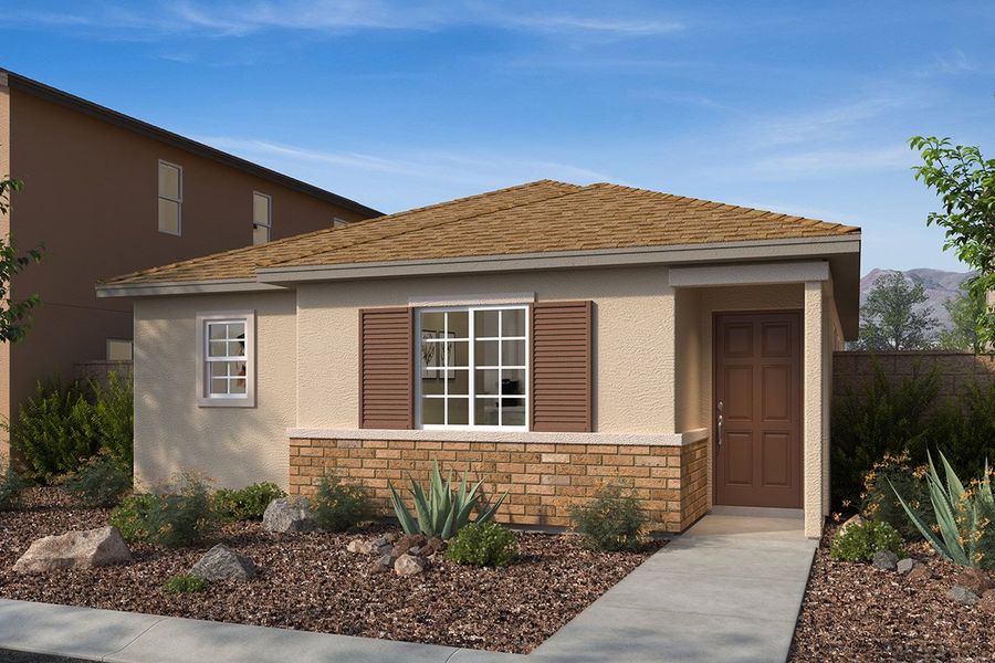 Exterior C with masonry