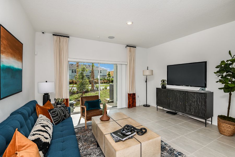 Furnished interior view inside a new home in The Townhomes at Azario Lakewood Ranch, Bradenton (Image 14).