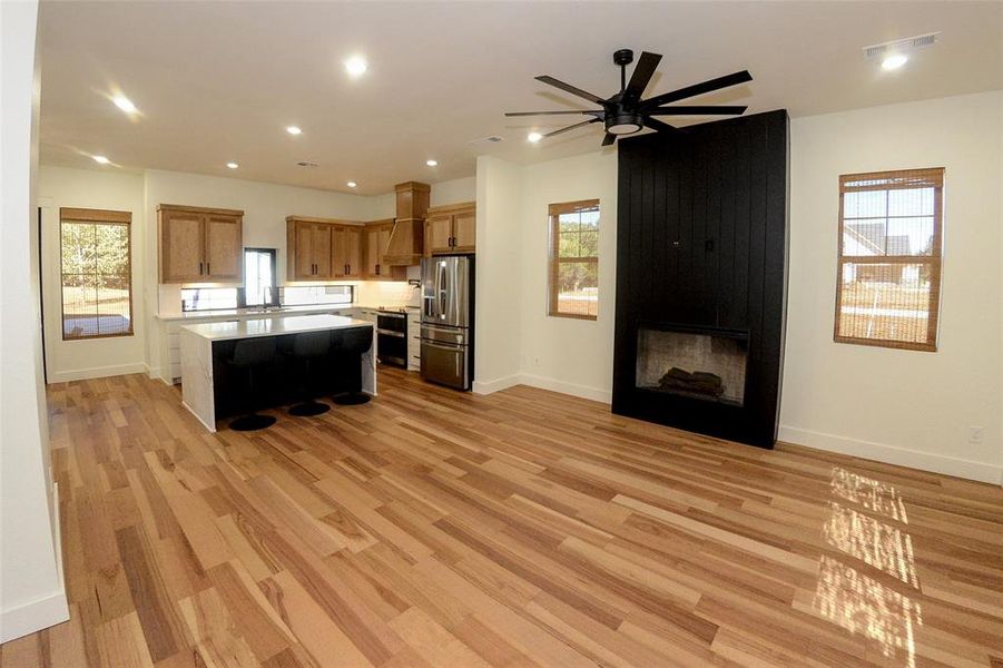 Open concept makes it easy for entertaining.