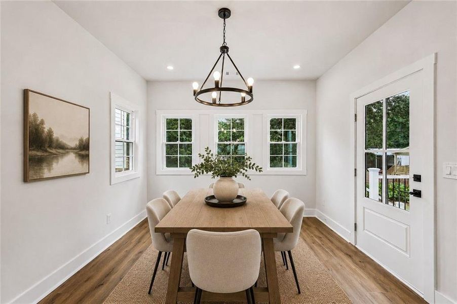 Furnished interior view inside a new home in , Flowery Branch (Image 12). Furnished interior view inside a new home in , Flowery Branch (Image 12).