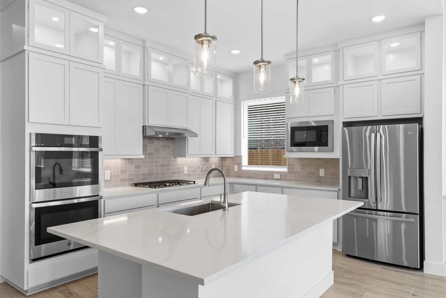 Furnished interior view inside a new home in Wood Leaf Reserve, Tomball (Image 5).