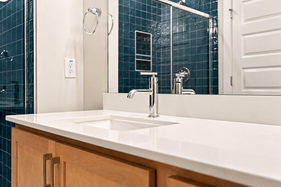 Close-up of interior finishes inside a home in Allen Park, Raleigh (Image 17).