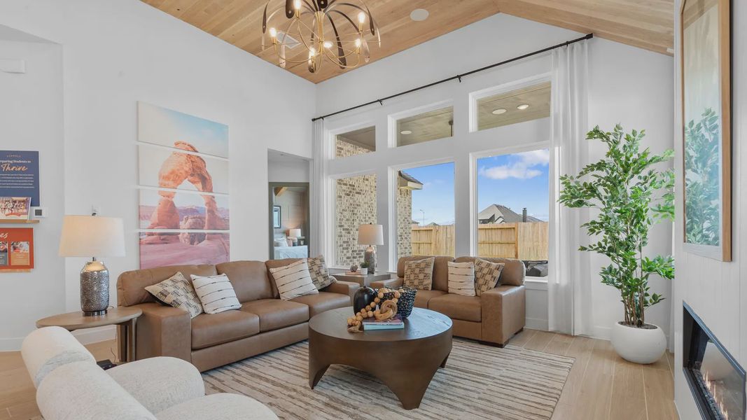 Furnished interior view inside a new home in Elyson 50's, Katy (Image 15).