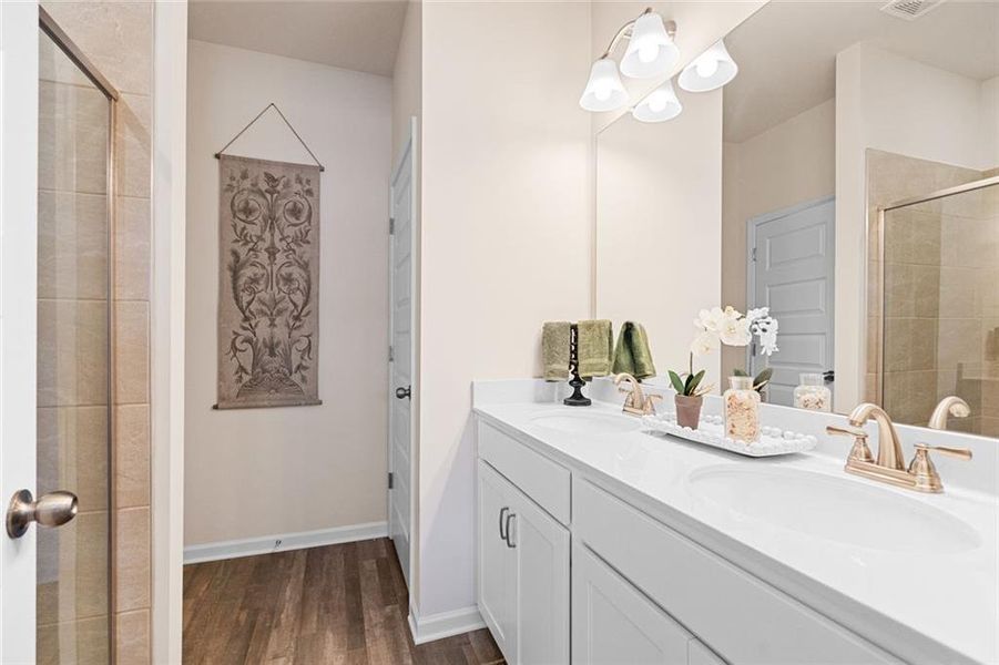Furnished interior view inside a new home in Johnson Crossing, Cartersville (Image 15).