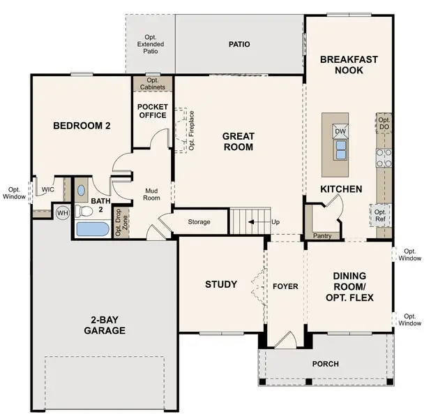 2D floor plan layout of this home in Parkview Estates, South Fulton, GA (Image 2). 2D floor plan layout of this home in Parkview Estates, South Fulton, GA (Image 2).