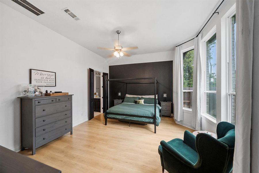 Primary Bedroom with UPGRADED Bay Window