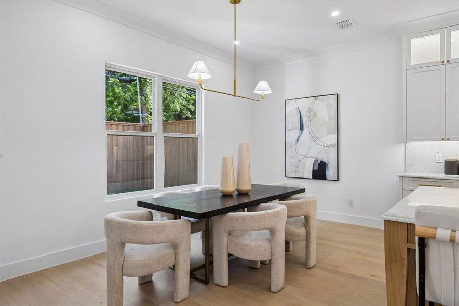 Furnished interior view inside a new home in , Dallas (Image 29).