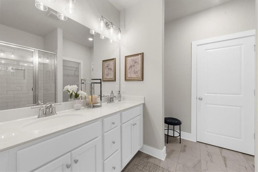 Furnished interior view inside a new home in , Dawsonville (Image 13).