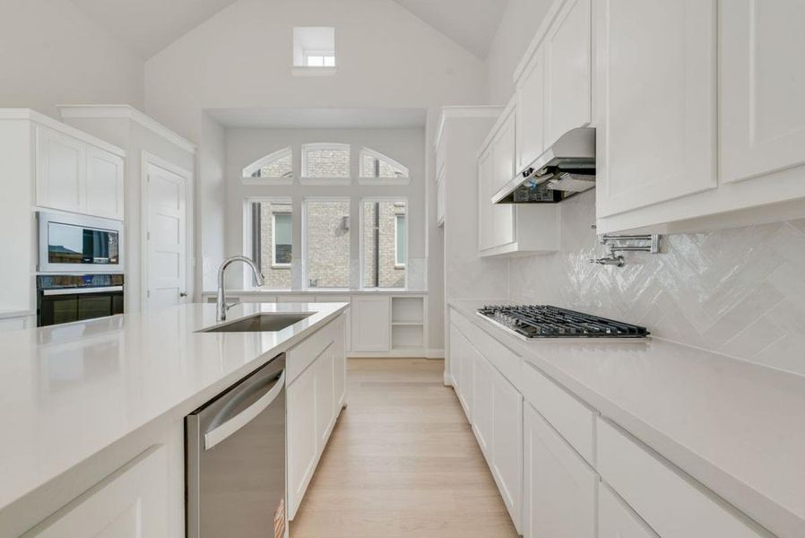 Furnished interior view inside a new home in Trails at Cottonwood Creek, Rowlett (Image 12). Furnished interior view inside a new home in Trails at Cottonwood Creek, Rowlett (Image 12).