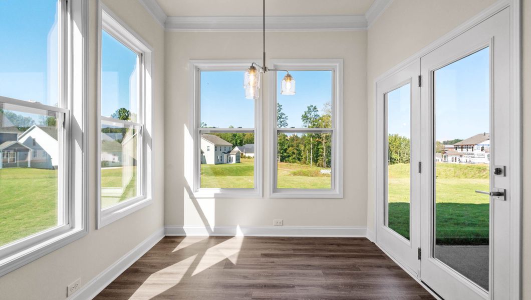 Spacious, unfurnished interior of a new home in Sunset Summits, Spartanburg (Image 19). Spacious, unfurnished interior of a new home in Sunset Summits, Spartanburg (Image 19).