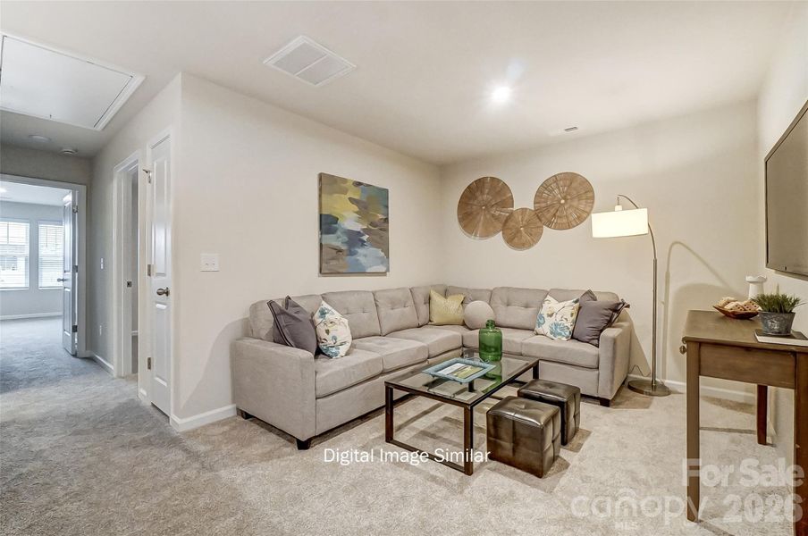 Furnished interior view inside a new home in Bailey Run, Charlotte (Image 17).