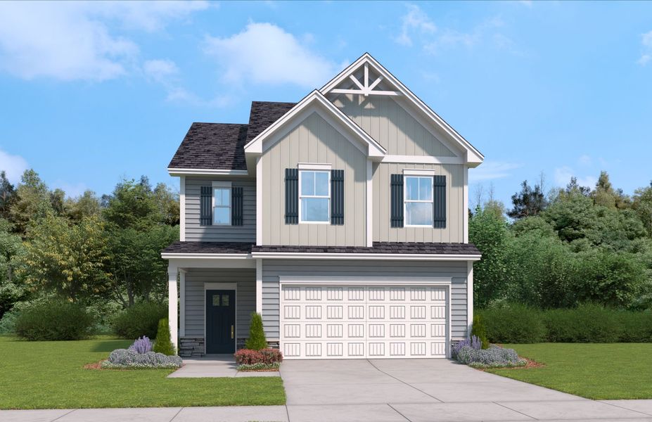 Representative exterior photo of a completed home built from the The Summerton by Stanley Martin Homes in Bridgeport Single Family Homes, Greenville, SC (Image 2).