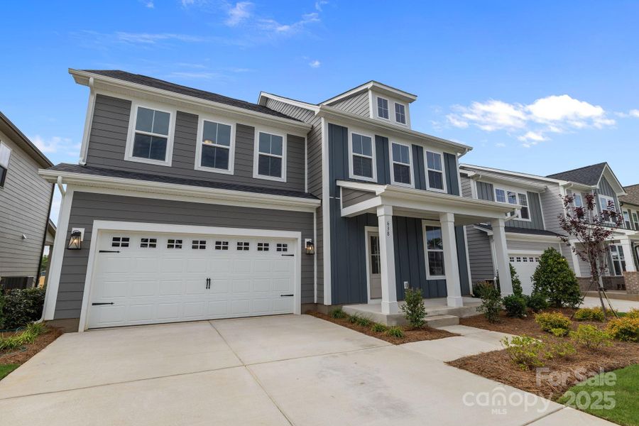 Front exterior of a new home in Lakeside Glen, York, SC, highlighting curb appeal (Image 25).