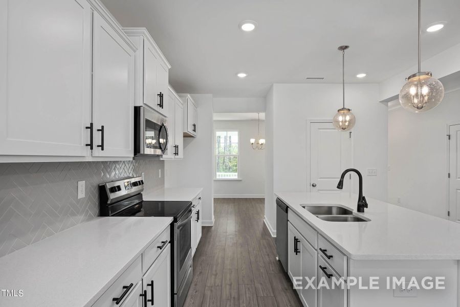 Furnished interior view inside a new home in Stagecoach Corner, Mebane (Image 15). Furnished interior view inside a new home in Stagecoach Corner, Mebane (Image 15).