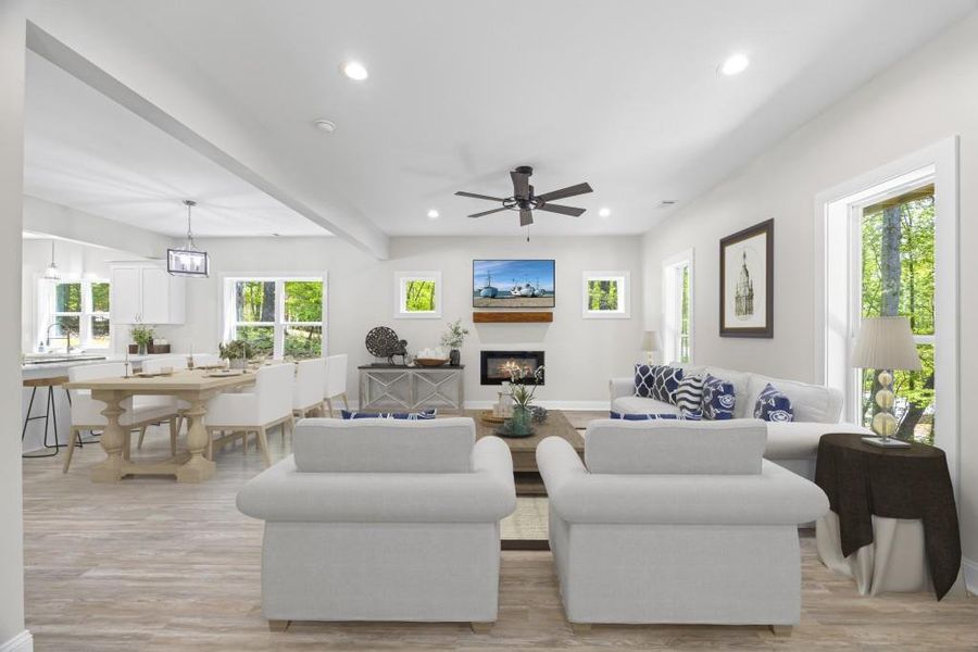 Furnished interior view inside a new home in , Lavonia (Image 8).