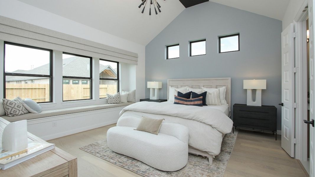 Representative furnished interior of a home built from the Willow by Brightland Homes in Sunterra, Katy (Image 10).