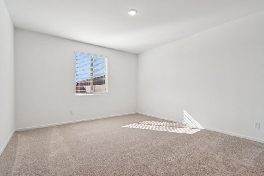 Primary suite. Representative images and renderings are for illustrative purposes. Actual structural options and design finishes of home may vary.