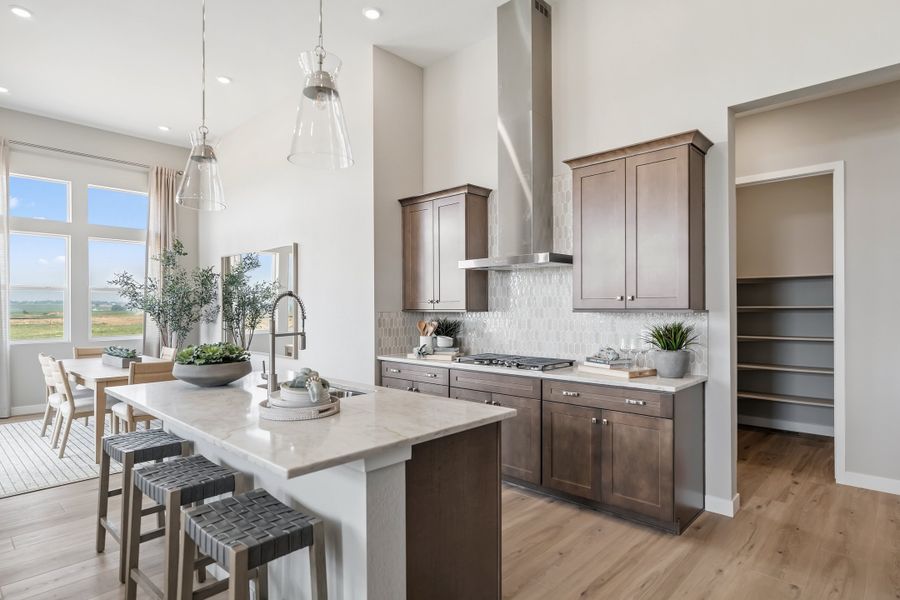 Representative furnished interior of a home built from the 5001 by Risewell Homes in Mead Crossing, Mead (Image 6).