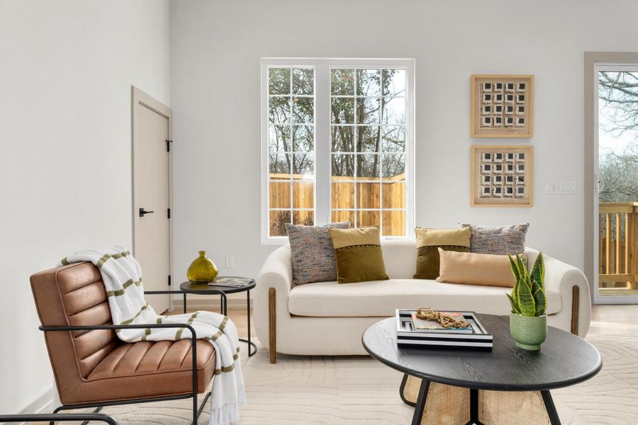 Furnished interior view inside a new home in , Austin (Image 31).