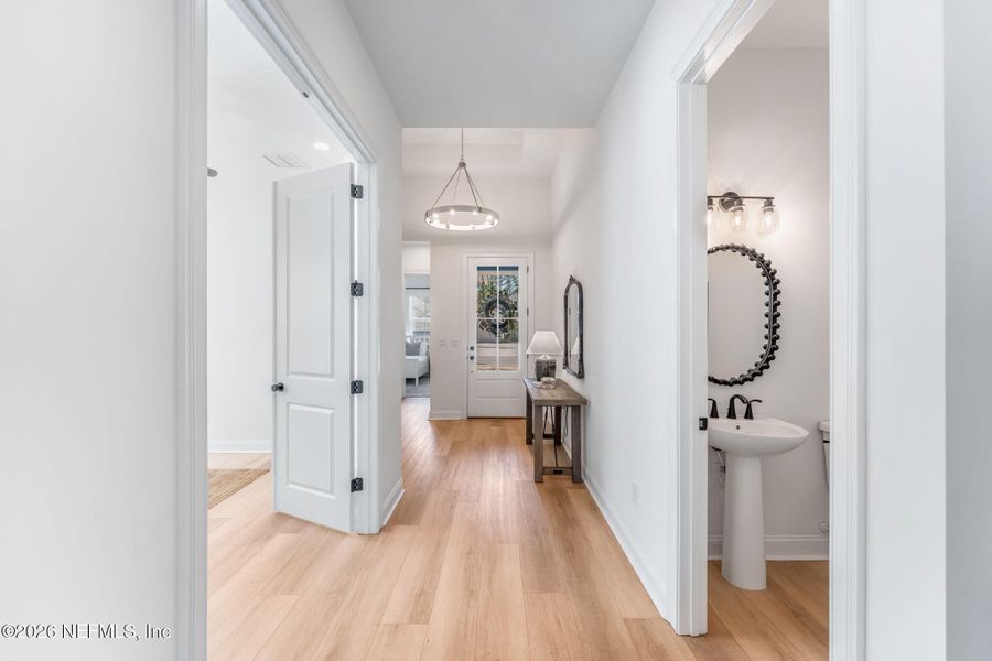 Furnished interior view inside a new home in Palm Crest at Seabrook, Ponte Vedra (Image 31). Furnished interior view inside a new home in Palm Crest at Seabrook, Ponte Vedra (Image 31).