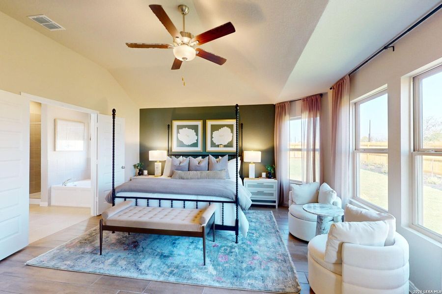 Furnished interior view inside a new home in Paloma Park, Converse (Image 9). Furnished interior view inside a new home in Paloma Park, Converse (Image 9).