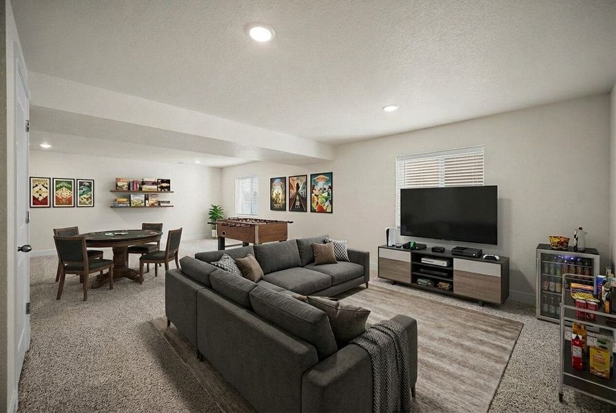 Furnished interior view inside a new home in Ridge at Lorson Ranch, Colorado Springs (Image 18).