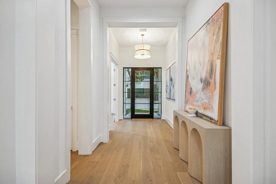 Entrance of the home with a wide foyer to greet your guests.